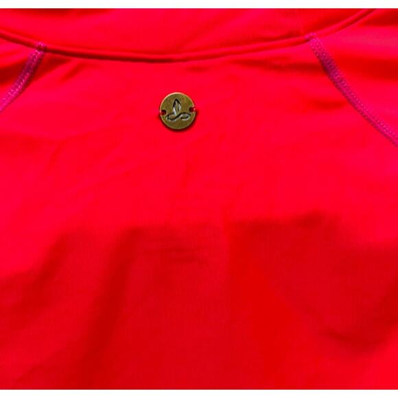 PRANA Womens Lorelie Pink Gray UV Rashguard Long Sleeve Swim Surf Medium - Picture 6 of 9